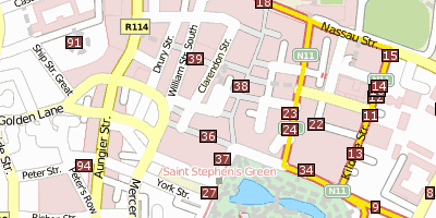 Gaiety Theatre Dublin Stadtplan