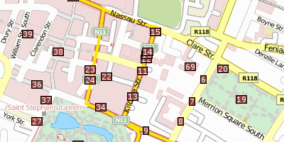 Leinster House Stadtplan