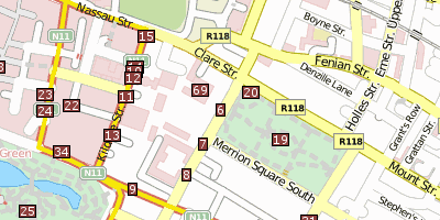 Stadtplan National Gallery of Ireland