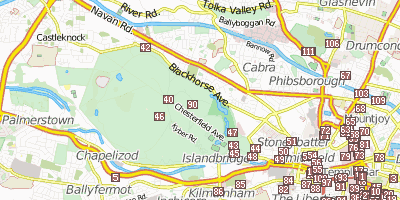 Phoenix Park Dublin Stadtplan