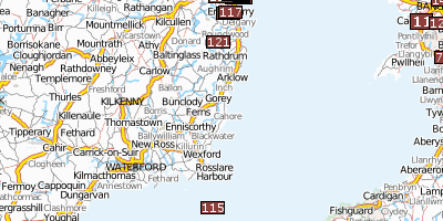 Wicklow Mountains Stadtplan