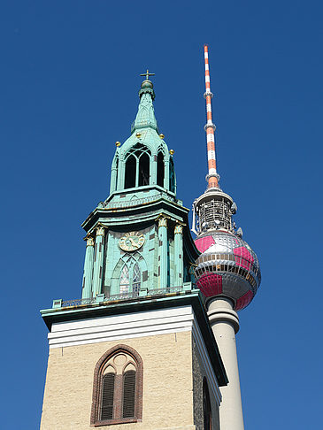 Foto Fernsehturm und Marienkirche