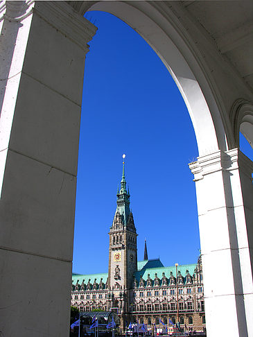 Foto Rathaus und Alster Arkaden