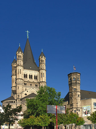 Schild vor Groß St.Martin Foto 