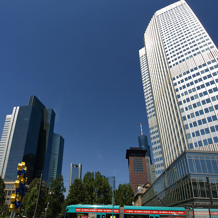 Foto Eurotower neben Commerzbanktower - Frankfurt am Main