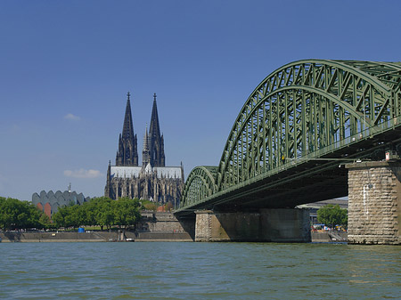 Foto Hohenzollernbrücke am Kölner Dom - Köln