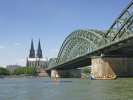 Hohenzollernbrücke am Kölner Dom