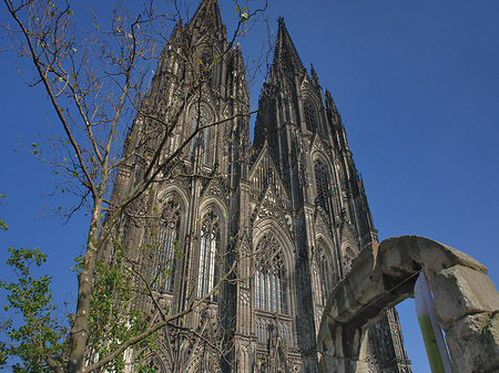 Westfassade des Kölner Doms Fotos