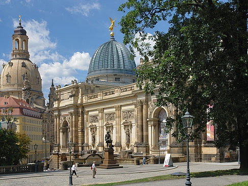 Foto Frauenkirche und Kunstakademie - Dresden